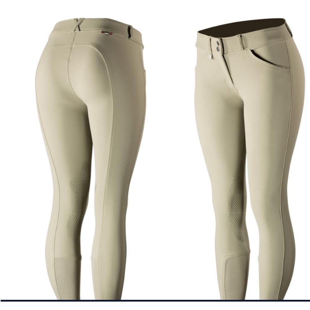 NWT Horze Grand Prix Womens Silicone Knee Patch Breeches